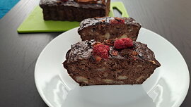 Zdravý banánový chlebíček à la brownie