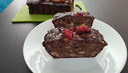 Zdravý banánový chlebíček à la brownie