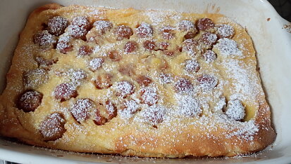 Francouzská třešňová bublanina (Clafoutis)