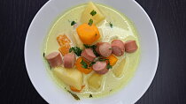 Krémová bramborovo-mrkvová polévka