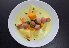Krémová bramborovo-mrkvová polévka
