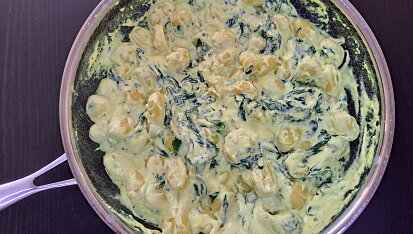 Gnocchi se špenátem a sýrem