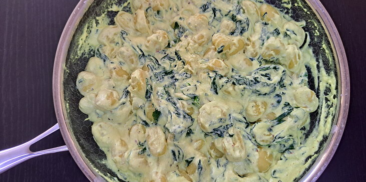 Gnocchi se špenátem a sýrem
