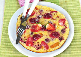 Palačinková pizza s ovocem
