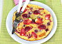 Palačinková pizza s ovocem