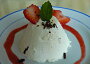 Panna cotta s jahodovým pyré