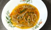 Dršťková polévka hlívová (Skvelá, chutí aj vegetariánovi.)
