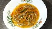 Dršťková polévka hlívová (Skvelá, chutí aj vegetariánovi.)