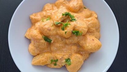 Gnocchi na způsob kuřete na paprice