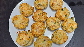 Slané muffiny z tvarohového těsta