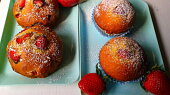 Jahodové muffinky