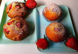 Jahodové muffinky