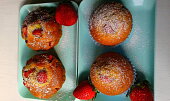 Jahodové muffinky