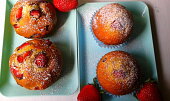 Jahodové muffinky