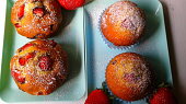 Jahodové muffinky