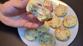 Slané muffiny z vajec a cottage