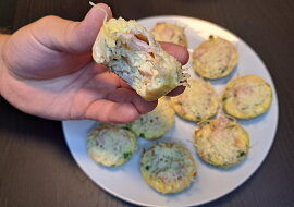 Slané muffiny z vajec a cottage