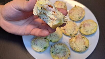 Slané muffiny z vajec a cottage