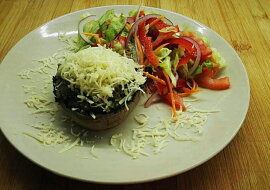 Zapečené Portobello s kukusem