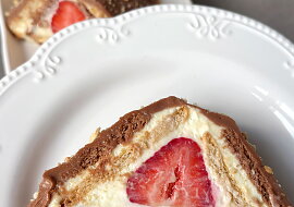 Jahodová BeBe střecha s mascarpone