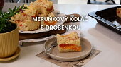Meruňkový koláč s drobenkou