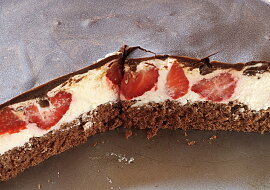 Tvarohový dort Míša s jahodami (Mňam 😋)