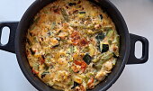 Quiche s cuketou a rajčaty