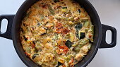 Quiche s cuketou a rajčaty