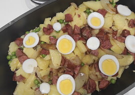 Zapékané brambory s uzeninou