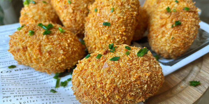 Bramborové krokety plněné sýrem