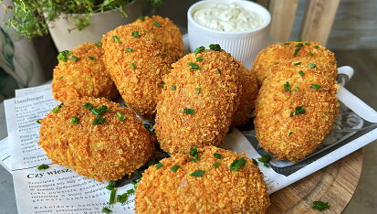 Bramborové krokety plněné sýrem