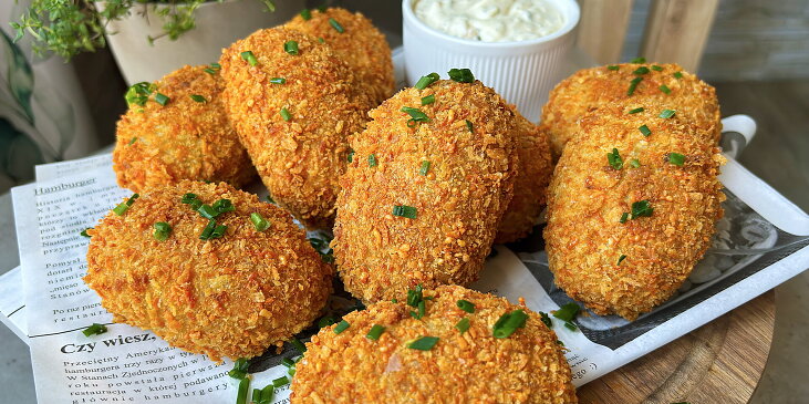 Bramborové krokety plněné sýrem