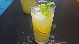 Citrusovo-bazalková limonáda
