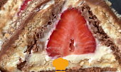 Jahodová BeBe střecha s mascarpone