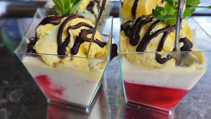 Panna cotta s jahodami