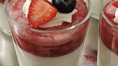 Panna cotta s jahodami (Moc dobré 😊)