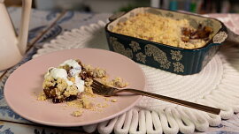 Crumble s ovocem