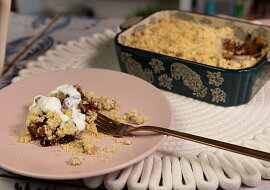 Crumble s ovocem