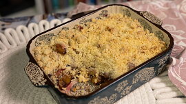 Crumble s ovocem
