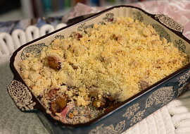 Crumble s ovocem