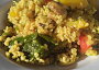 Bulgur se zeleninou, žampiony a koprem