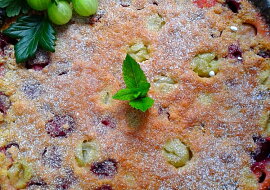 Clafoutis s angreštem a malinami