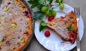 Clafoutis s angreštem a malinami