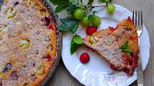 Clafoutis s angreštem a malinami