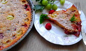 Clafoutis s angreštem a malinami