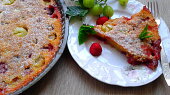 Clafoutis s angreštem a malinami