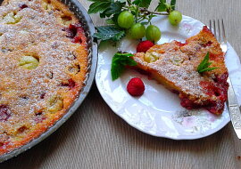 Clafoutis s angreštem a malinami