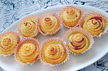 Listové muffiny s mascarpone a slaninou