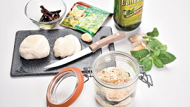 Nakládaná mozzarella s bylinkovou focacciou