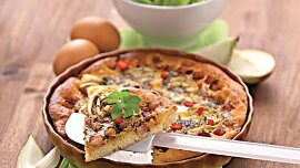 Slaný máslový koláč - Lotrinský quiche